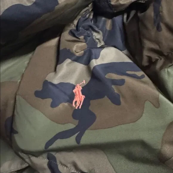 Polo by Ralph Lauren Green Camouflage Puffer Jacket - Picture 11 of 12